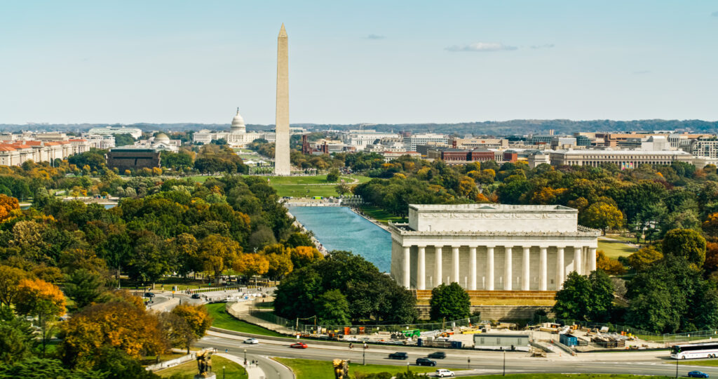 Stock image of the National Mall in Washington D.C.