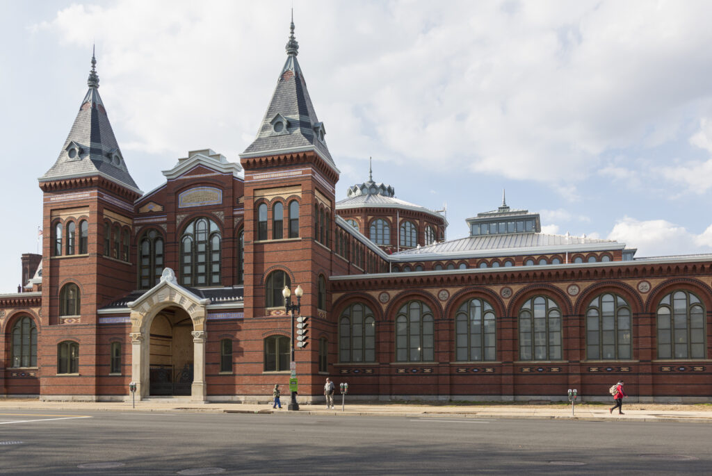 The Smithsonian Institute in Washington D.C. stock image.
