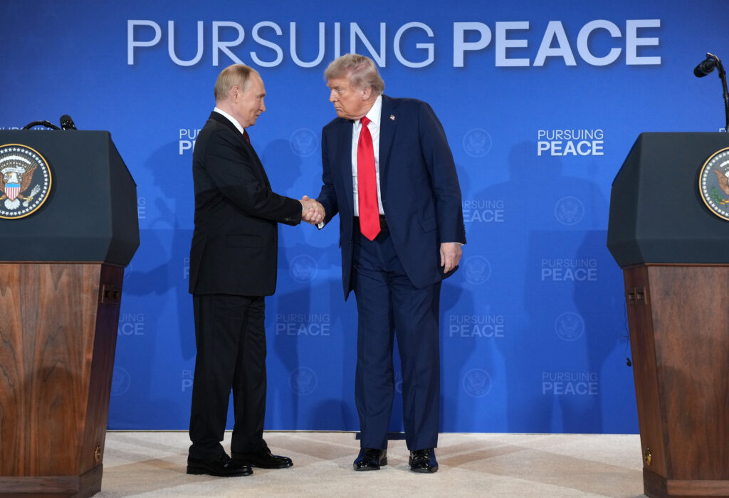 President Donald Trump and Russian President Vladimir Putin meet in Alaska.