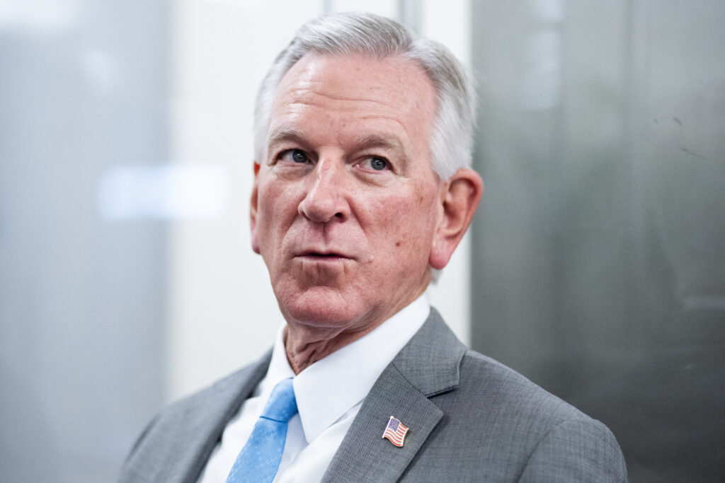 Alabama GOP Sen. Tommy Tuberville on Capitol Hill in 2025.