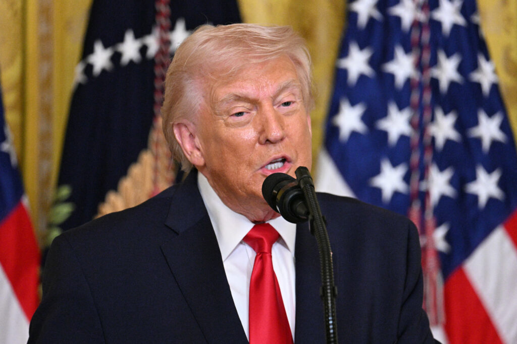 President Donald Trump at a White House event March 12, 2026.
